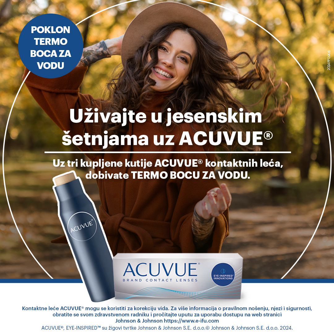 Uz tri Acuvue kutije leća poklon termosica