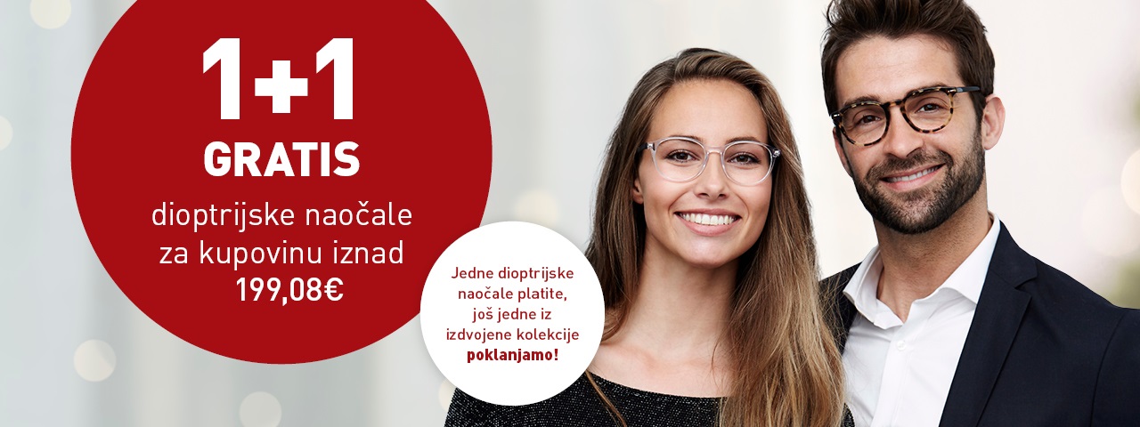 1+1 gratis diotrijske naočale