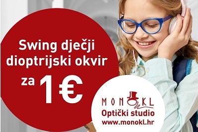 Dječji dioptrijski okvir Swing za 1€